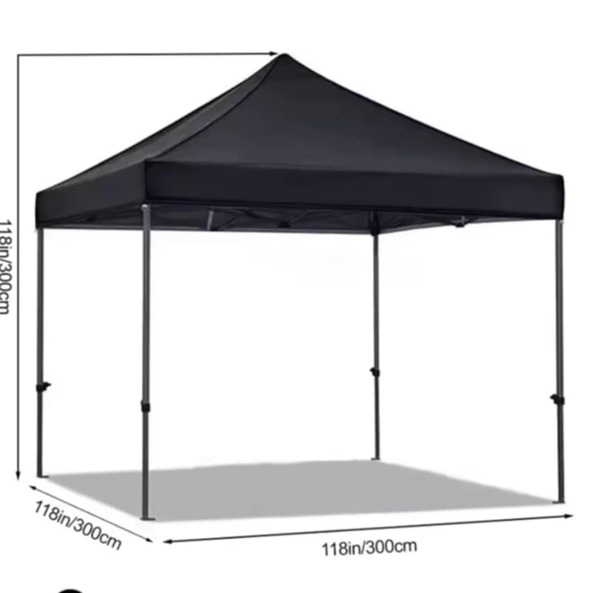 GENERICO - Toldo Plegable 3x3M Moderno Resistente Protección Solar para Eventos Ferias