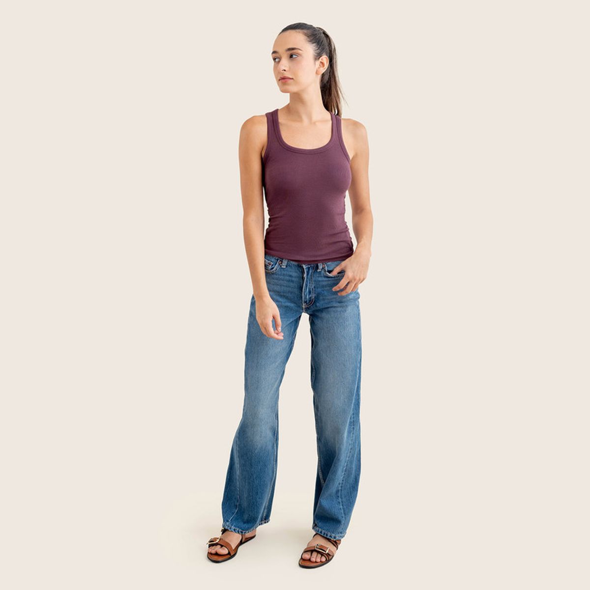 Drop The Label - Bividi Mujer Guinda