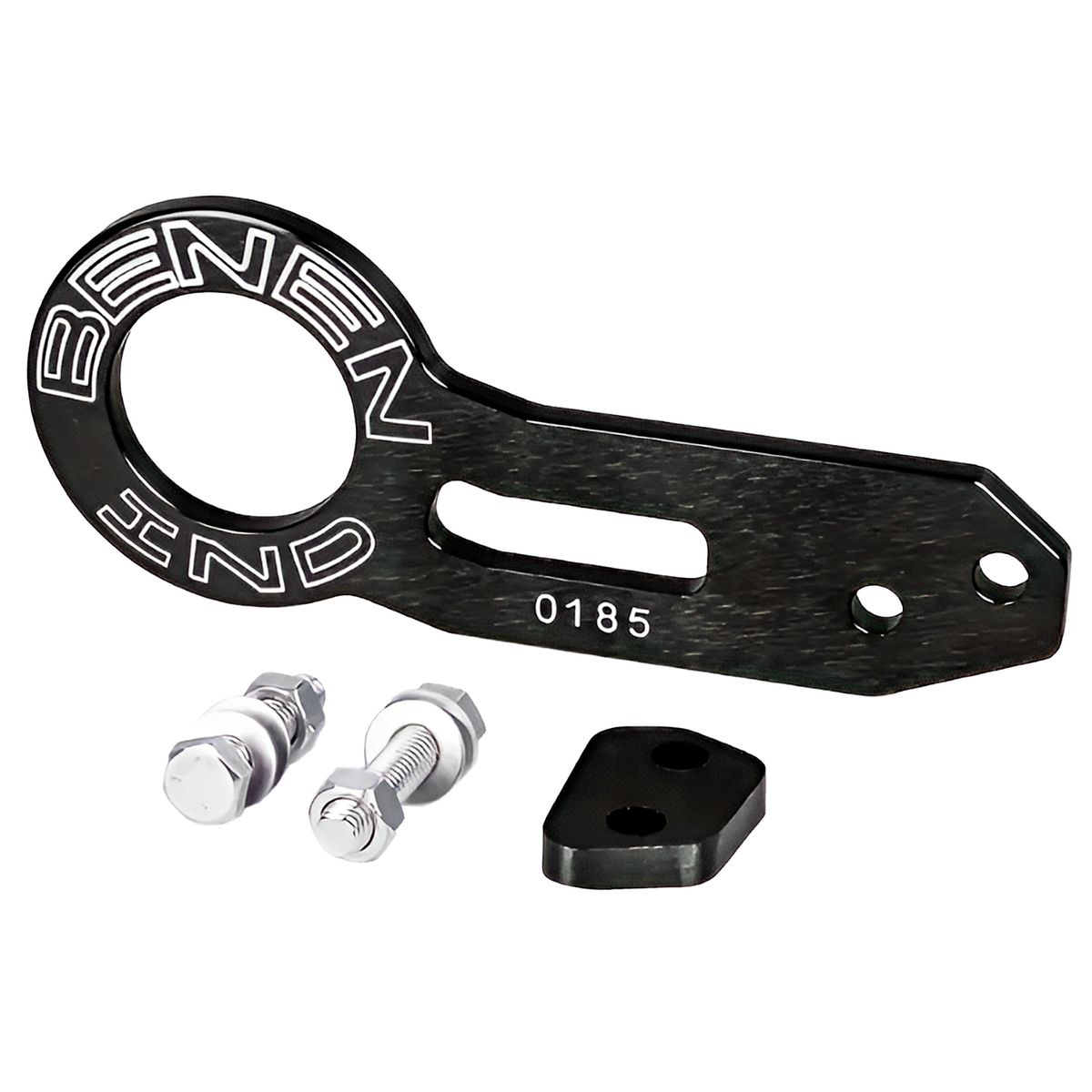 GENERICO - GANCHO REMOLQUE DE ALUMINIO NEGRO