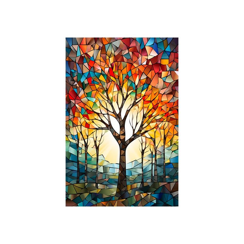 MAKA - DIAMOND PAINTING VITRAL TREE 20X30CM MAKA