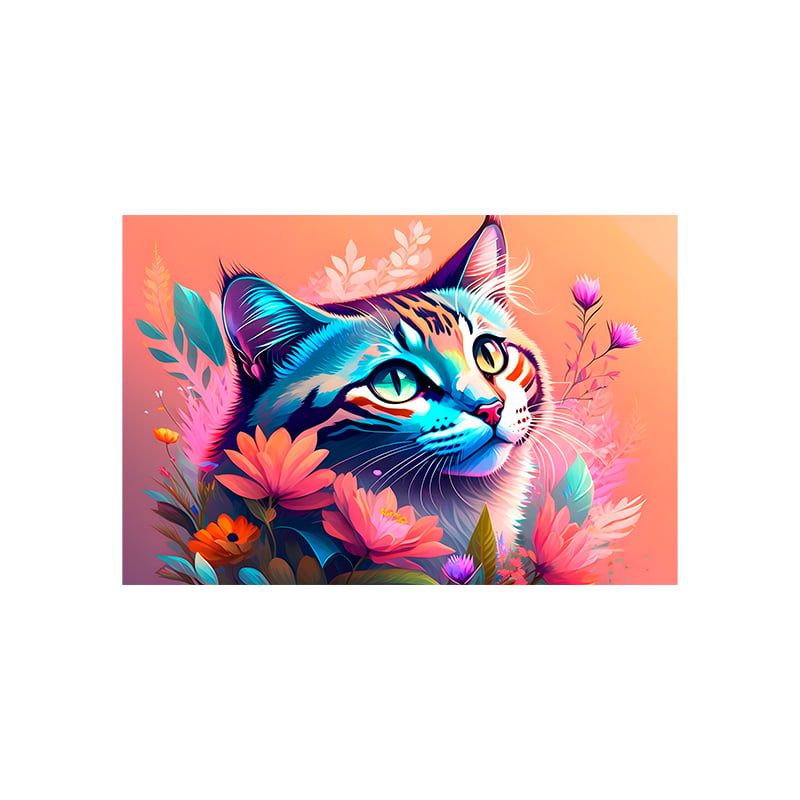 MAKA - DIAMOND PAINTING BLOSSOM CAT 20X30CM MAKA