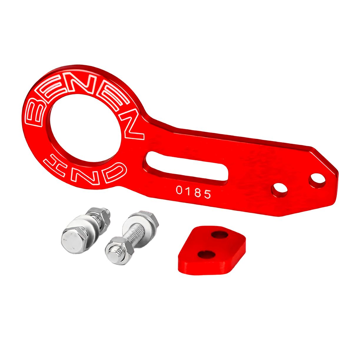 GENERICO - GANCHO REMOLQUE DE ALUMINIO ROJO