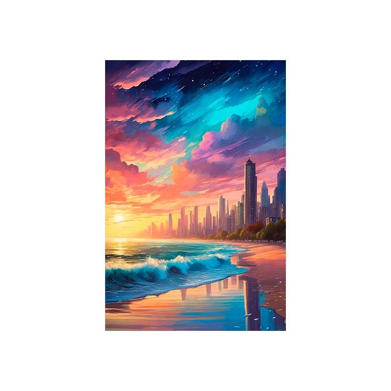 MAKA - DIAMOND PAINTING SUNSET BEACH 20X30CM MAKA