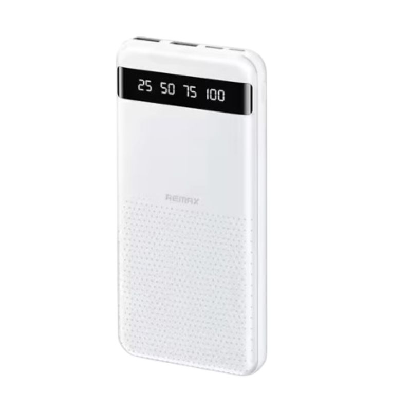 REMAX - CARGADOR PORTÁTIL  ultra Slim  20000mAh   2.4A  MODELO RPP-11 BLANCO