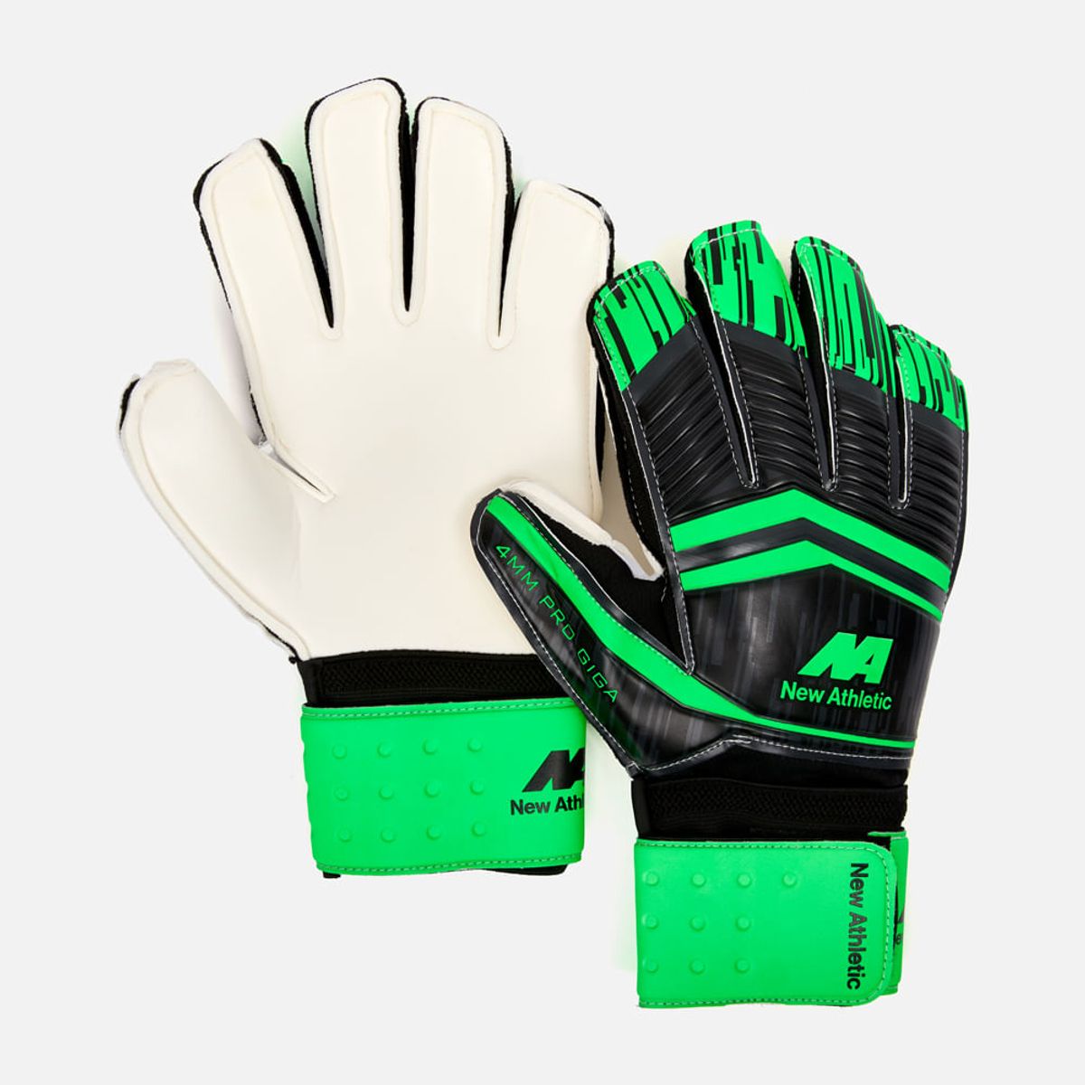 NEW ATHLETIC - Guantes De Arquero New Athletic Menig02 Negro Con Naranja Unisex