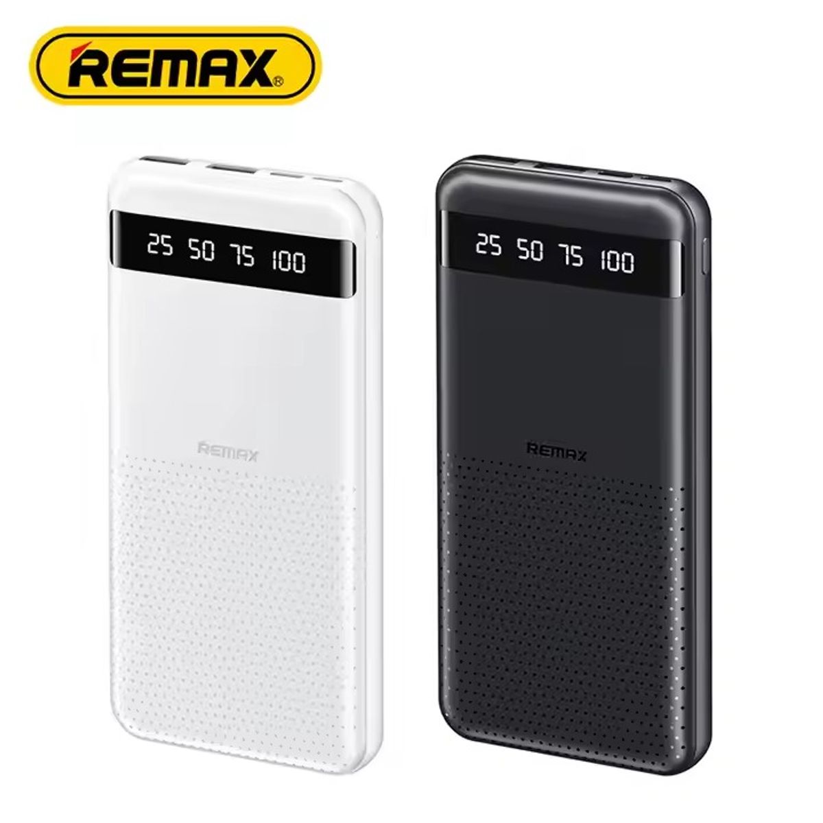 REMAX - CARGADOR PORTÁTIL  ultra Slim  10000mAh   2.4A  MODELO RPP-10 NEGRO