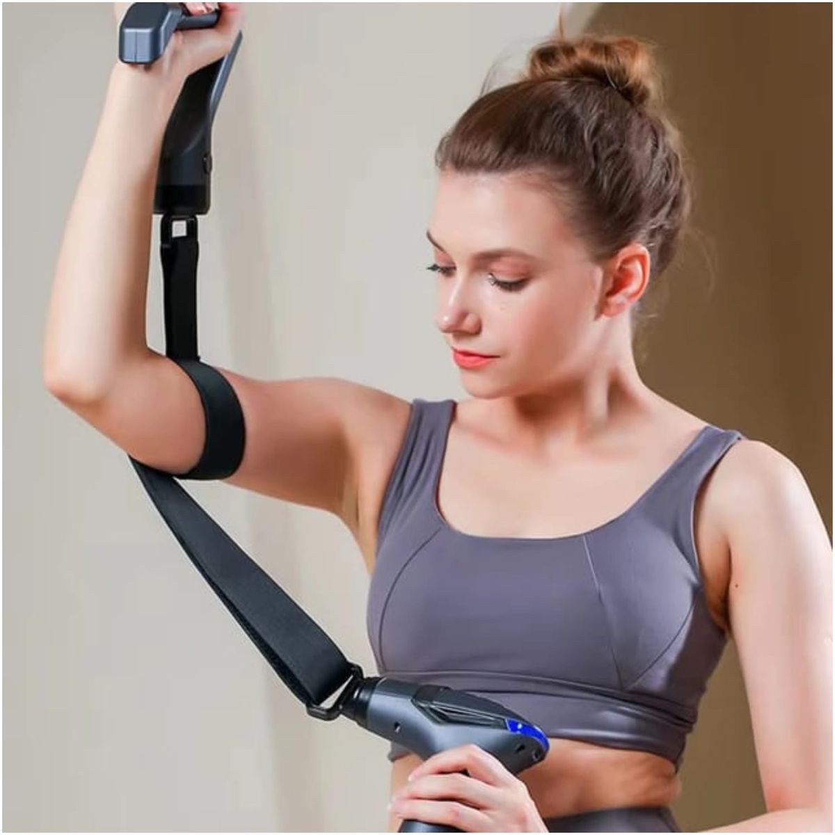 TOP GUN - Pistola de Masaje 3 en 1 Profesional Digital incluye Asa y Cinturon