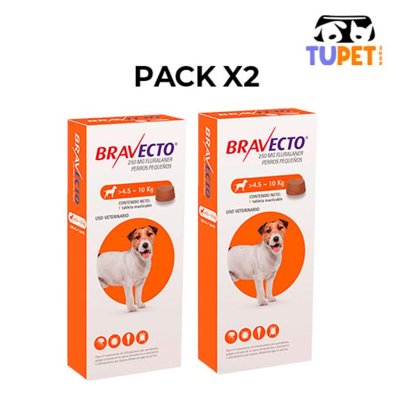 BRAVECTO - BRAVECTO 4.5 A 10KG PACK X2