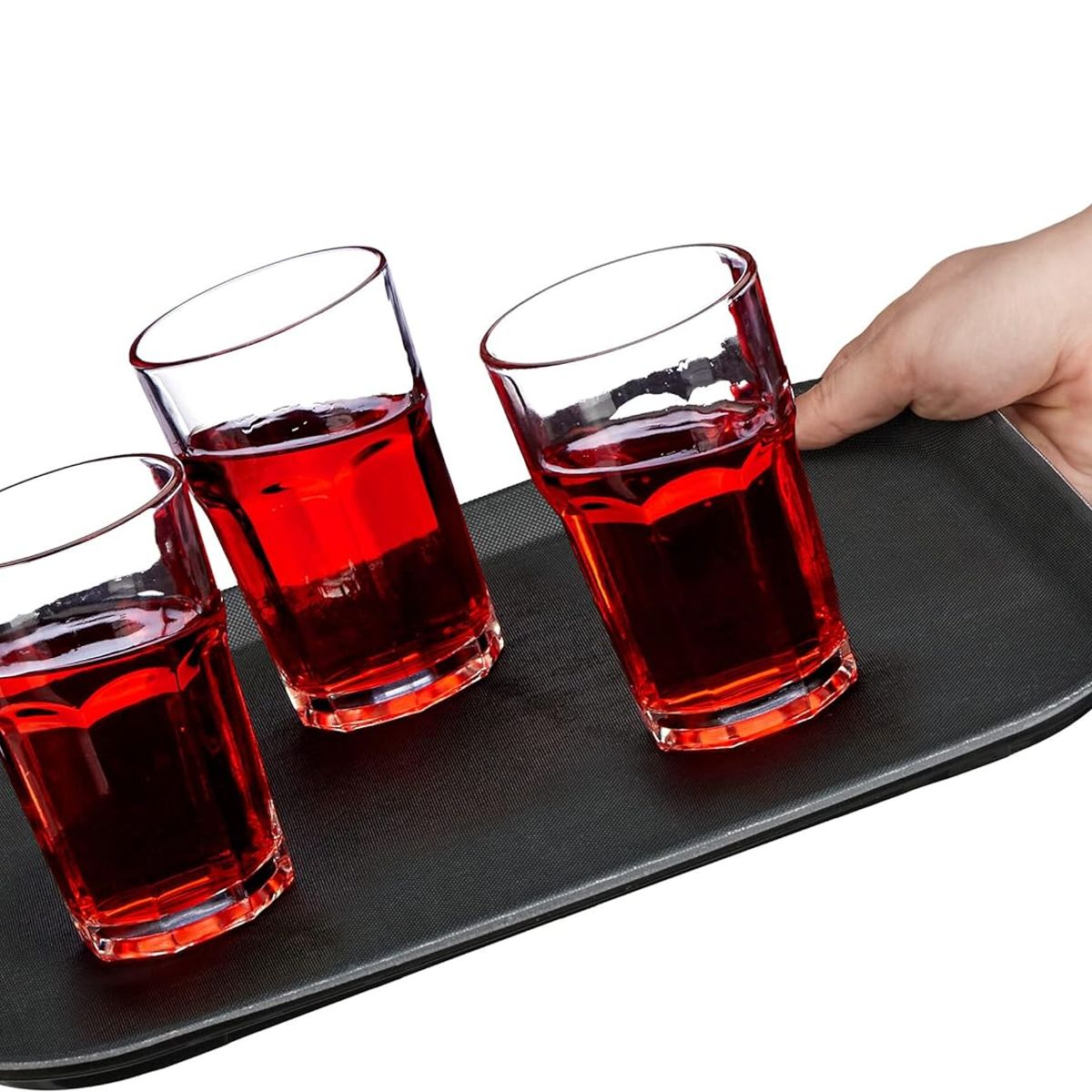 GENERICO - Azafate antideslizante bandeja 45x35 cm negro