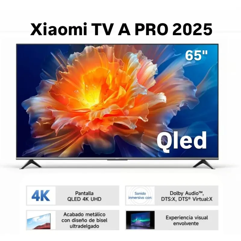 XIAOMI - Xiaomi Televisor 65” QLED 4K UHD Smart TV A Pro 2025
