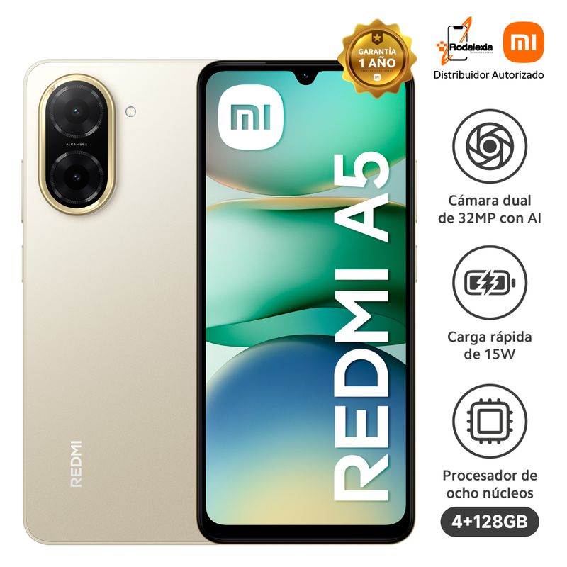 XIAOMI - CELULAR XIAOMI REDMI A5 4GB RAM 128GB ROM COLOR SANDY GOLD