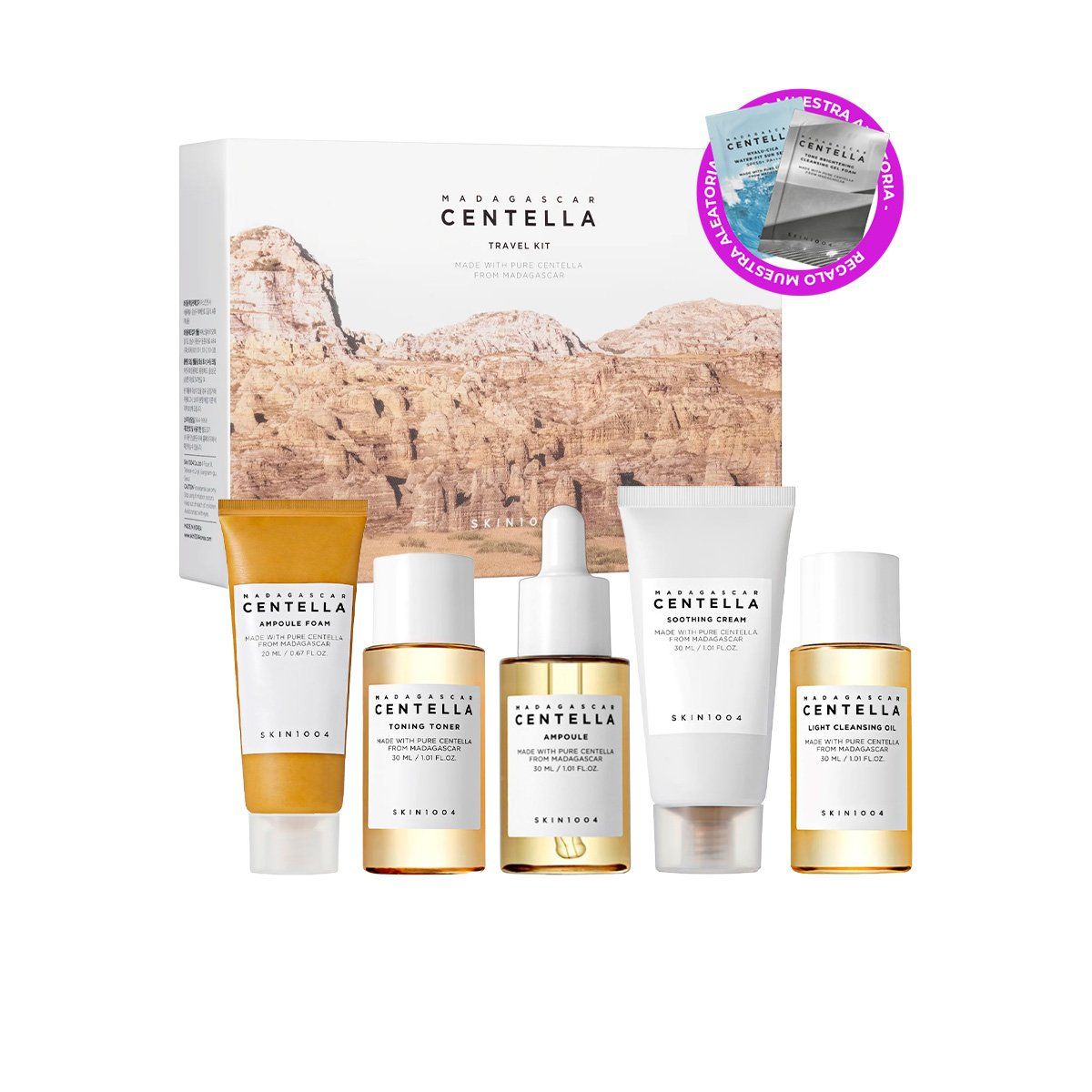 SKIN1004 - KIT DE VIAJE MADAGASCAR CENTELLA - SKIN1004 + REGALO MINI SACHETS