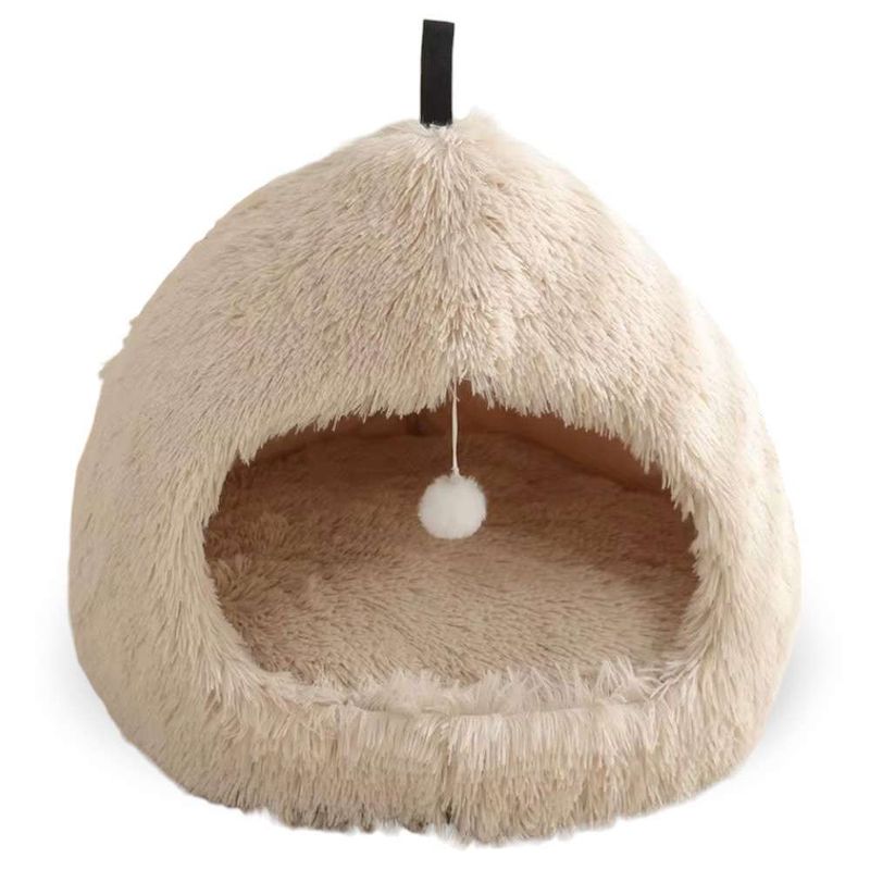 GENERICO - Cama Cueva para Marcotas  Beige
