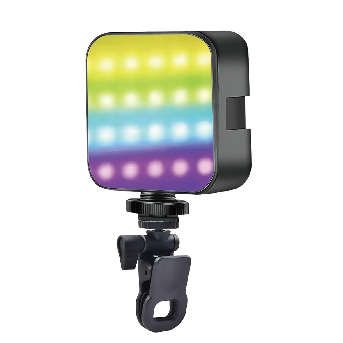 OEM - Luz Led RGB Recargable AY-83 Con Soporte Clip Celular Camaras