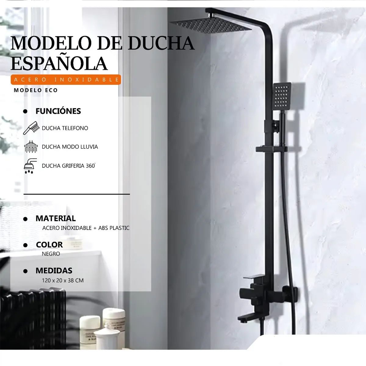 GENERICO - Columna Ducha Española Modelo Eco