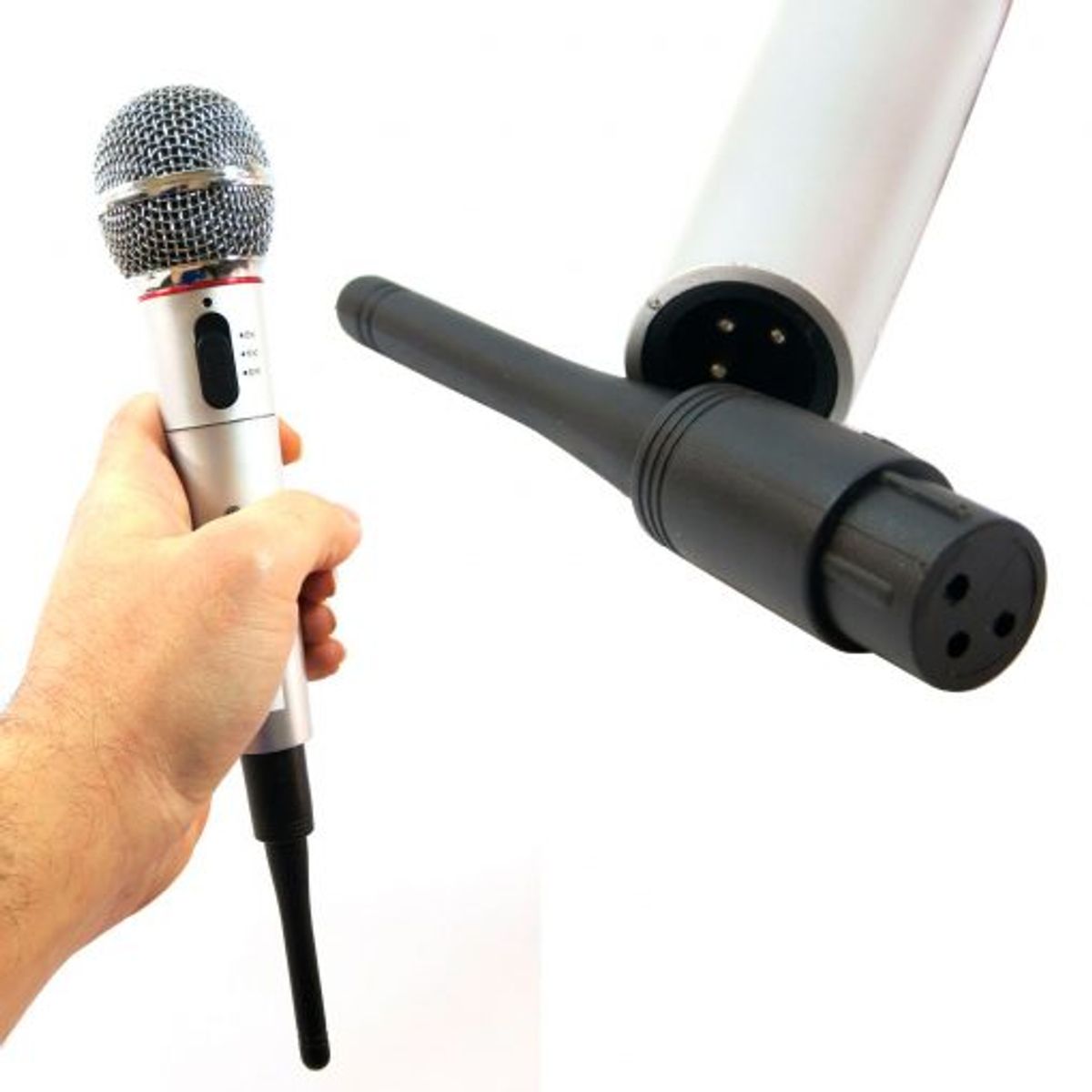 OEM - Micrófono Inalámbrico con Cable Karaoke Conferencias Entrevistas