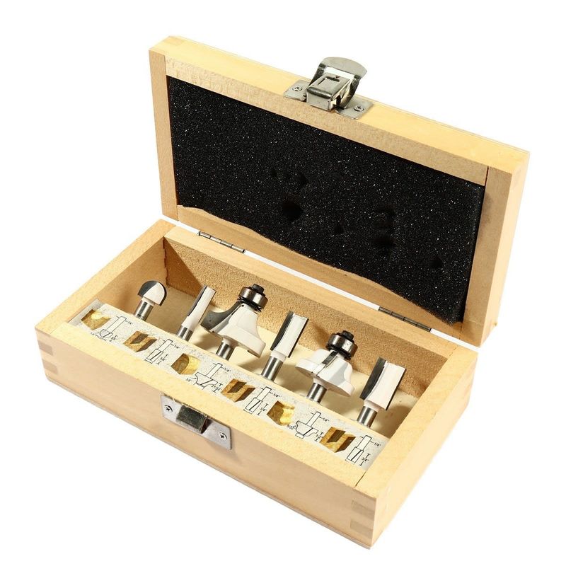 MAKITA - Juego de fresas para Madera 14″ 6 Piezas Makita D-53578