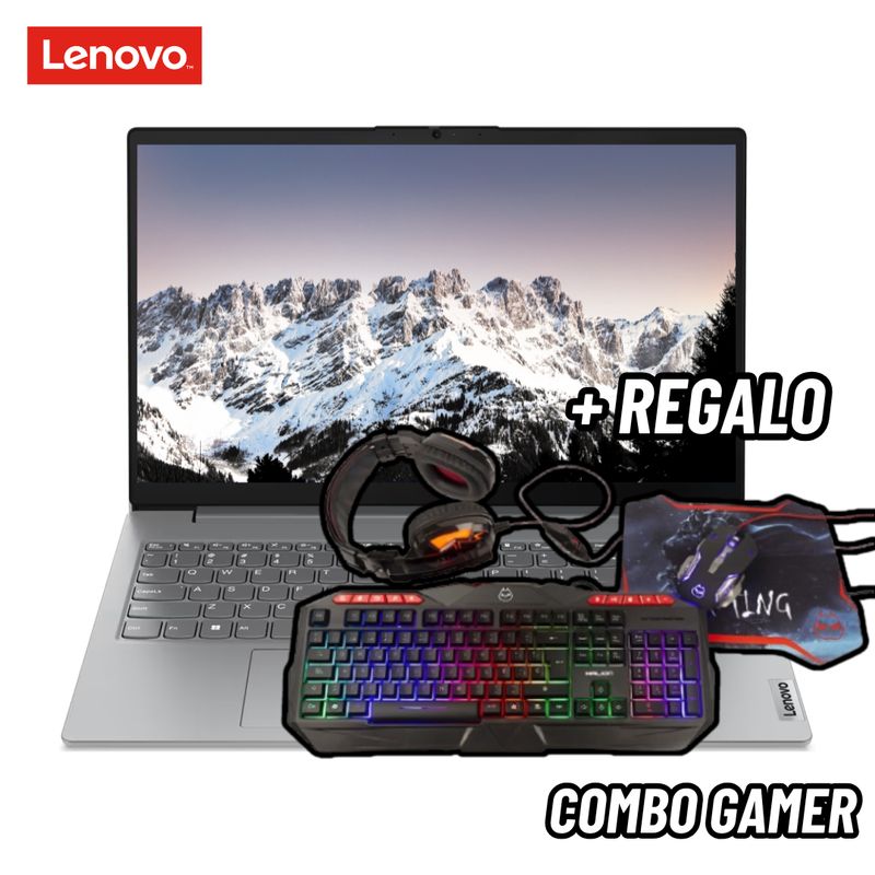 LENOVO - LAPTOP LENOVO V15 G4 AMN 15.6 FHD AMD RYZEN 5 7520U 8GB RAM 256GB SSD + KIT GAMER HALION