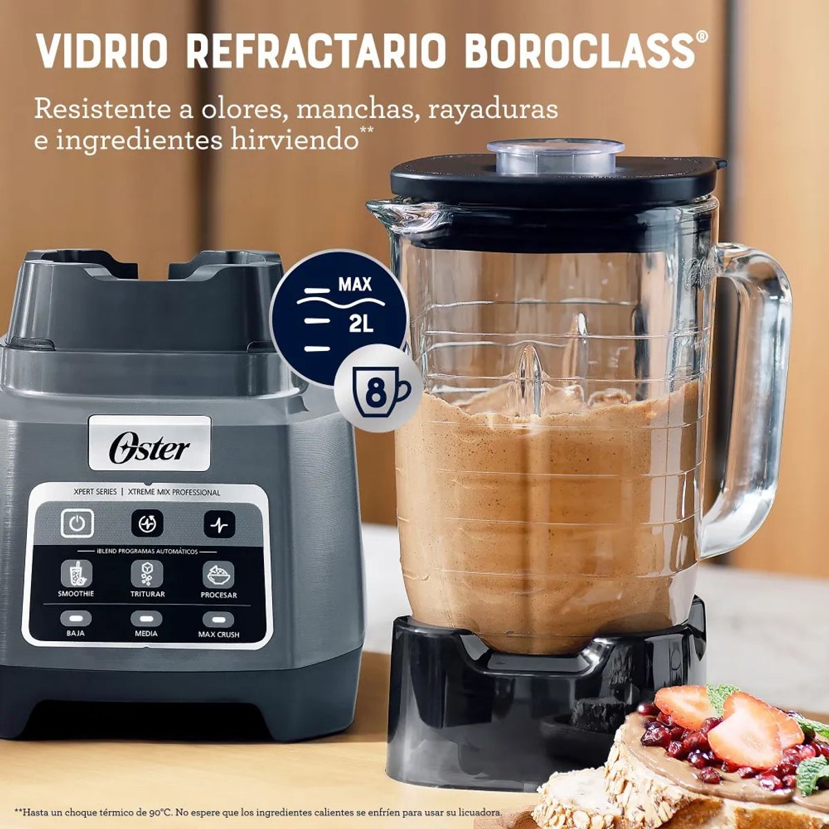OSTER - Licuadora Profesional XTREME MIX con Tecnología Reversible y Vaso Blend-N-Go Oster®
