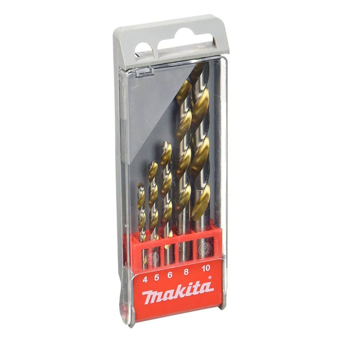MAKITA - Set de 5 Brocas de Titanio 4mm a 10mm Makita D-30514