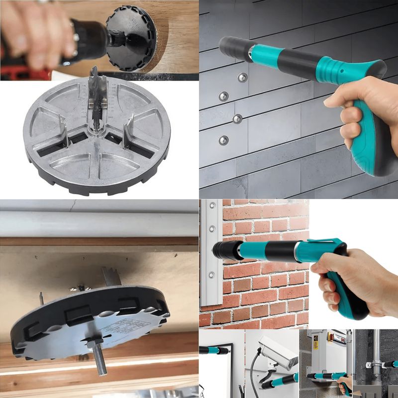 ROSH - Pack Potente Pistola Fulminante y Adaptador de Amoladora