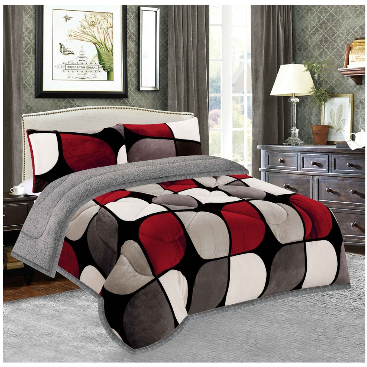 GOLDSUN - COBERTOR CON CARNERO EN 3 PIEZAS