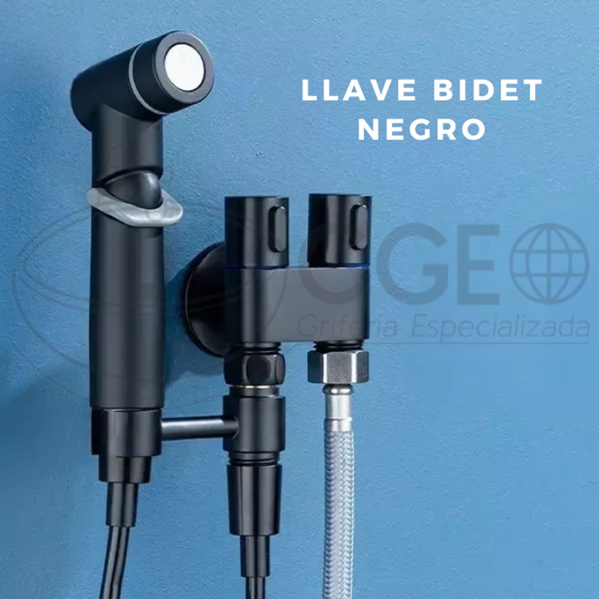 GENERICO - LLAVE PARA DUCHA BIDET NEGRO
