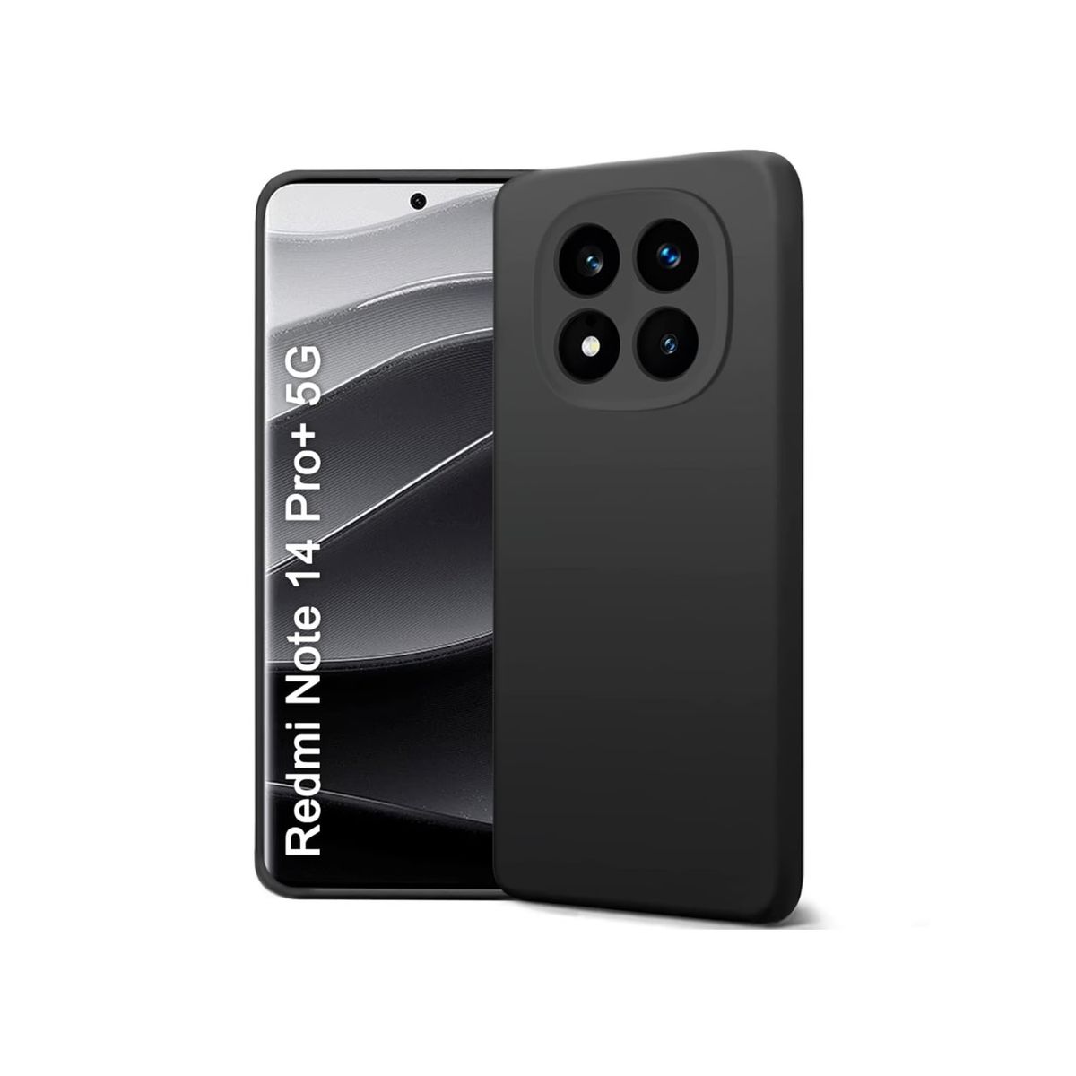 SPACE - CASE SILICONA PARA REDMI NOTE 14 PRO PLUS - NEGRO