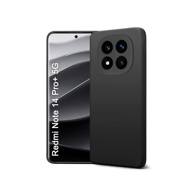 SPACE - CASE SILICONA PARA REDMI NOTE 14 PRO PLUS - NEGRO