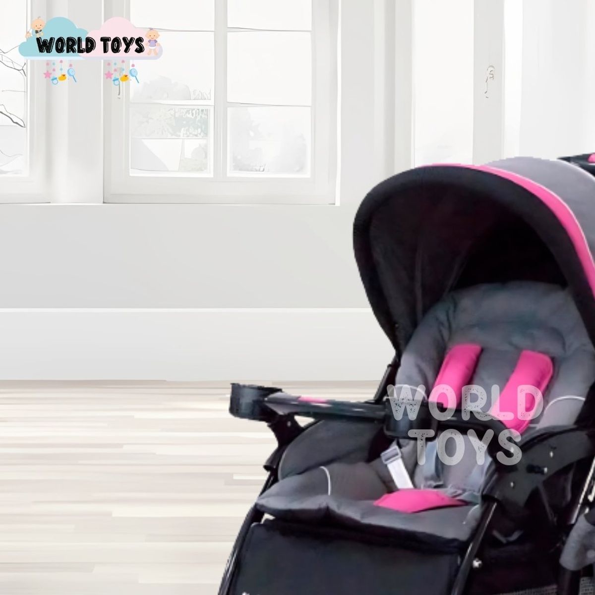 EBABY - Coche Cuna Travel System Ebaby «BRAVIAR NEW» Pink