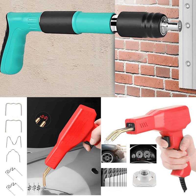 ROSH - Pistola de Clavos + Soldador Plástico  Para Todo Tipo de Proyectos