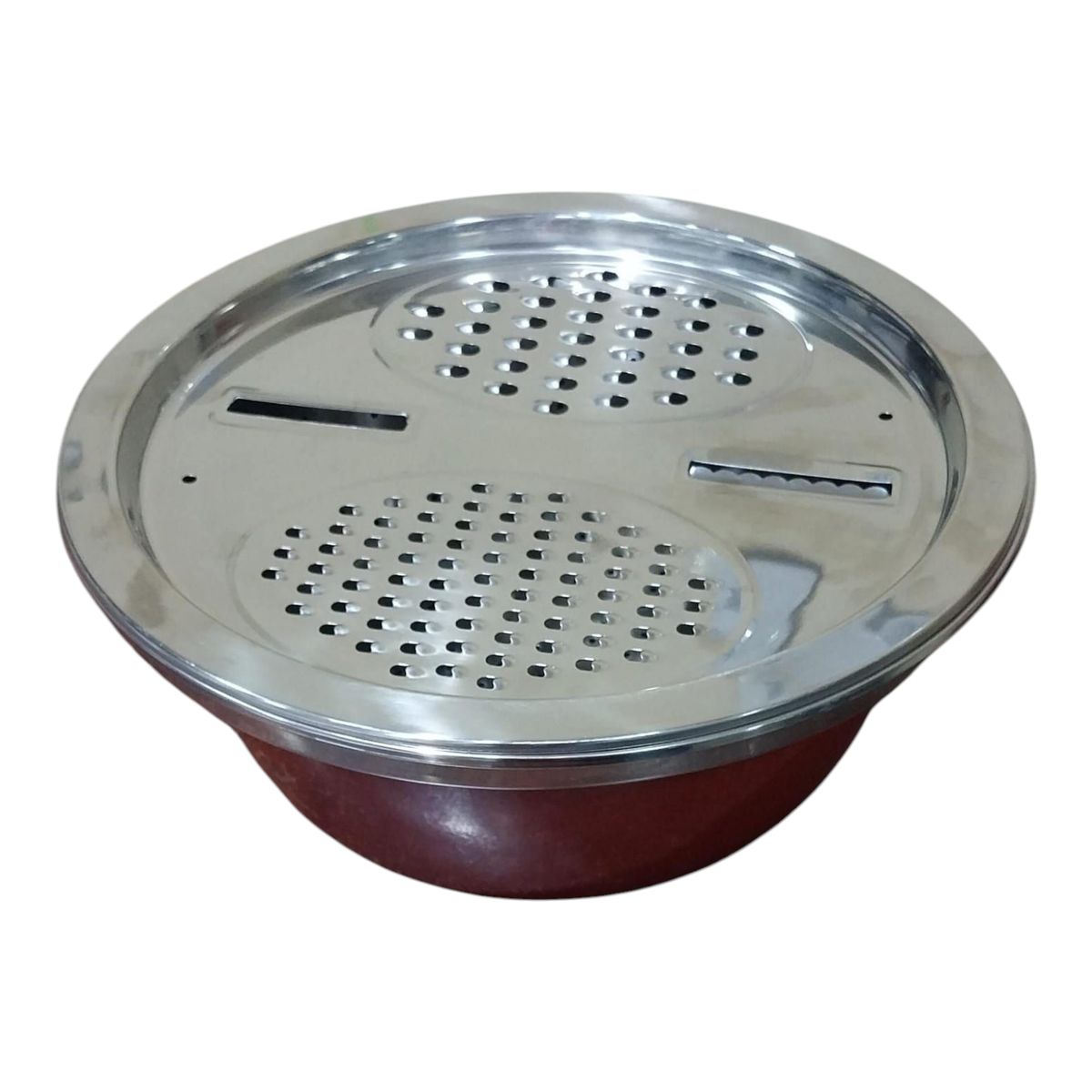 WELL BEING - Set de Bowl, Colador y Rallador 3 en 1 de Acero Inoxidable