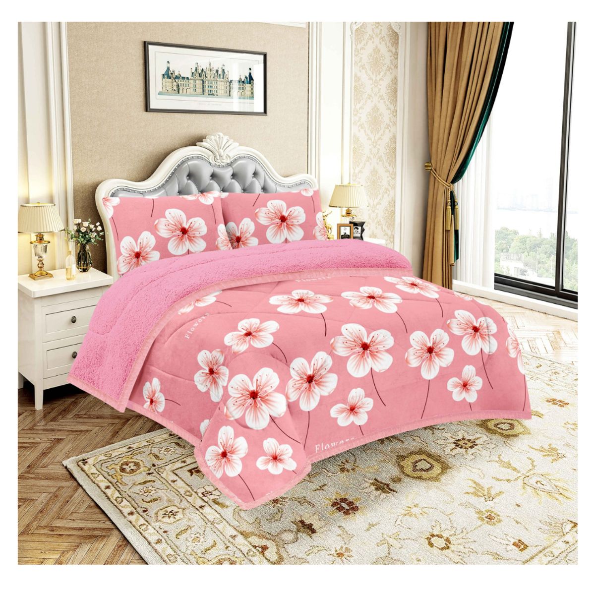 GOLDSUN - COBERTOR CON CARNERO EN 3 PIEZAS