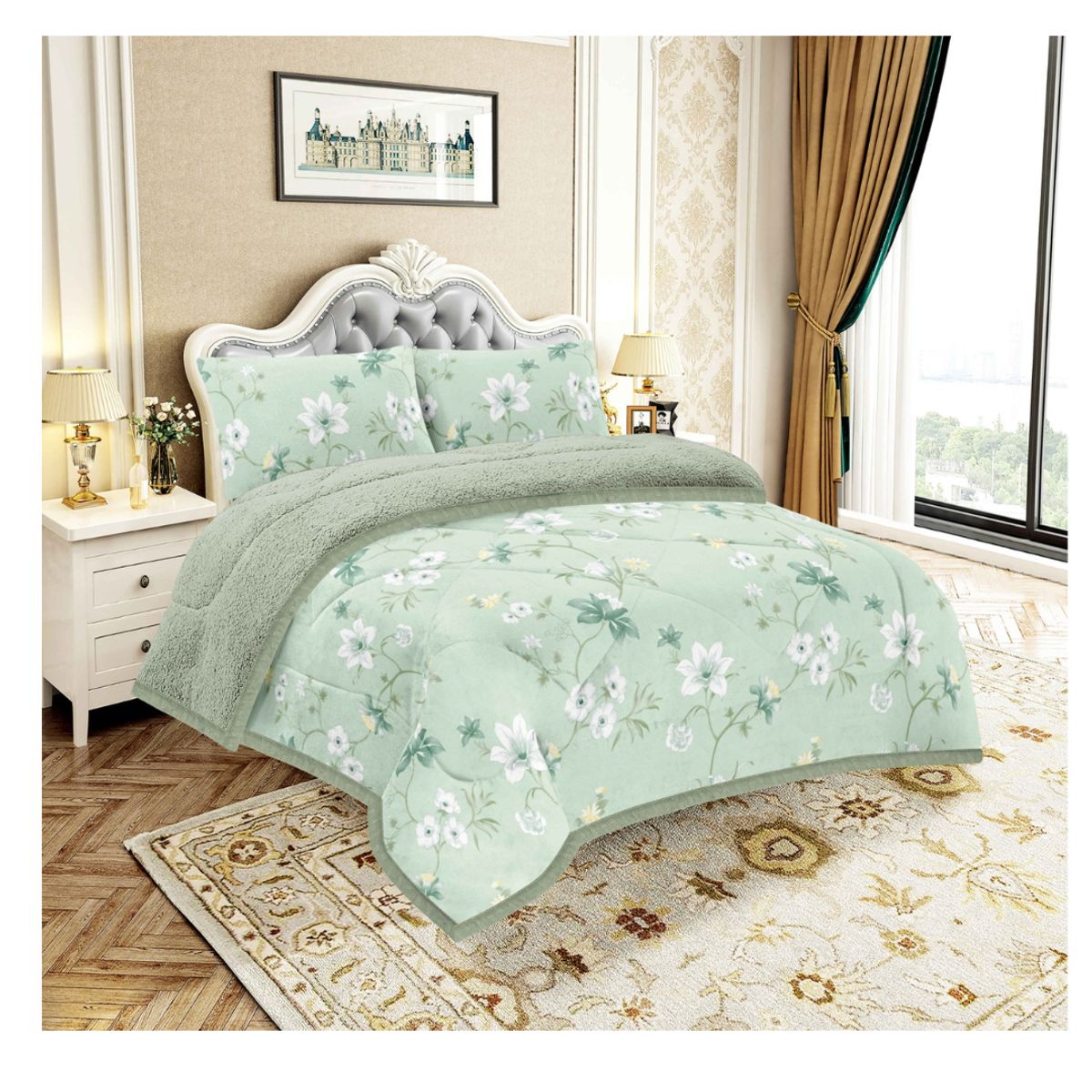 GOLDSUN - COBERTOR CON CARNERO EN 3 PIEZAS