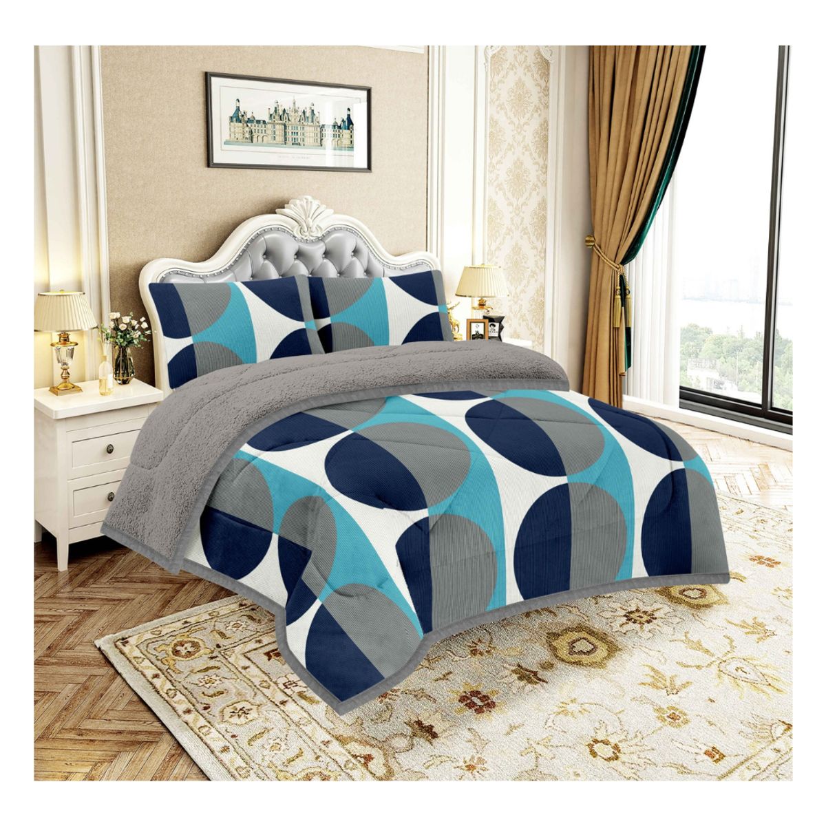 GOLDSUN - COBERTOR CON CARNERO EN 3 PIEZAS