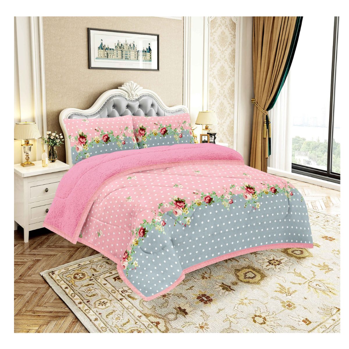 GOLDSUN - COBERTOR CON CARNERO EN 3 PIEZAS