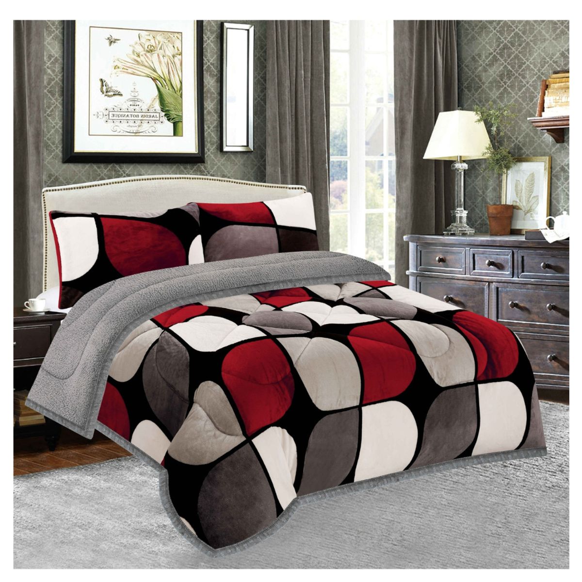 GOLDSUN - COBERTOR CON CARNERO EN 3 PIEZAS