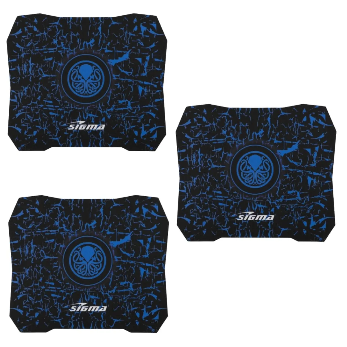SIGMA - Pack por 3 de Mouse Pad Gamer Sigma X33 Azul