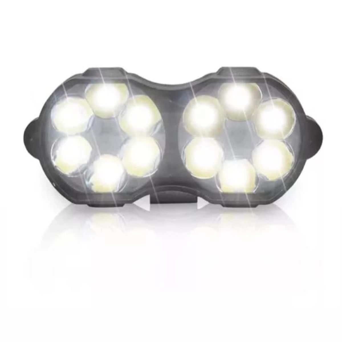 GENERICO - Faro 12 Led Redondo Doble Mini Moto