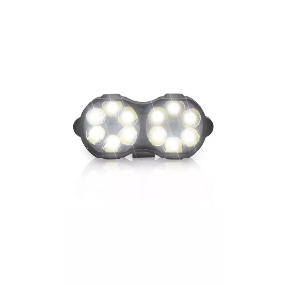GENERICO - Faro 12 Led Redondo Doble Mini Moto