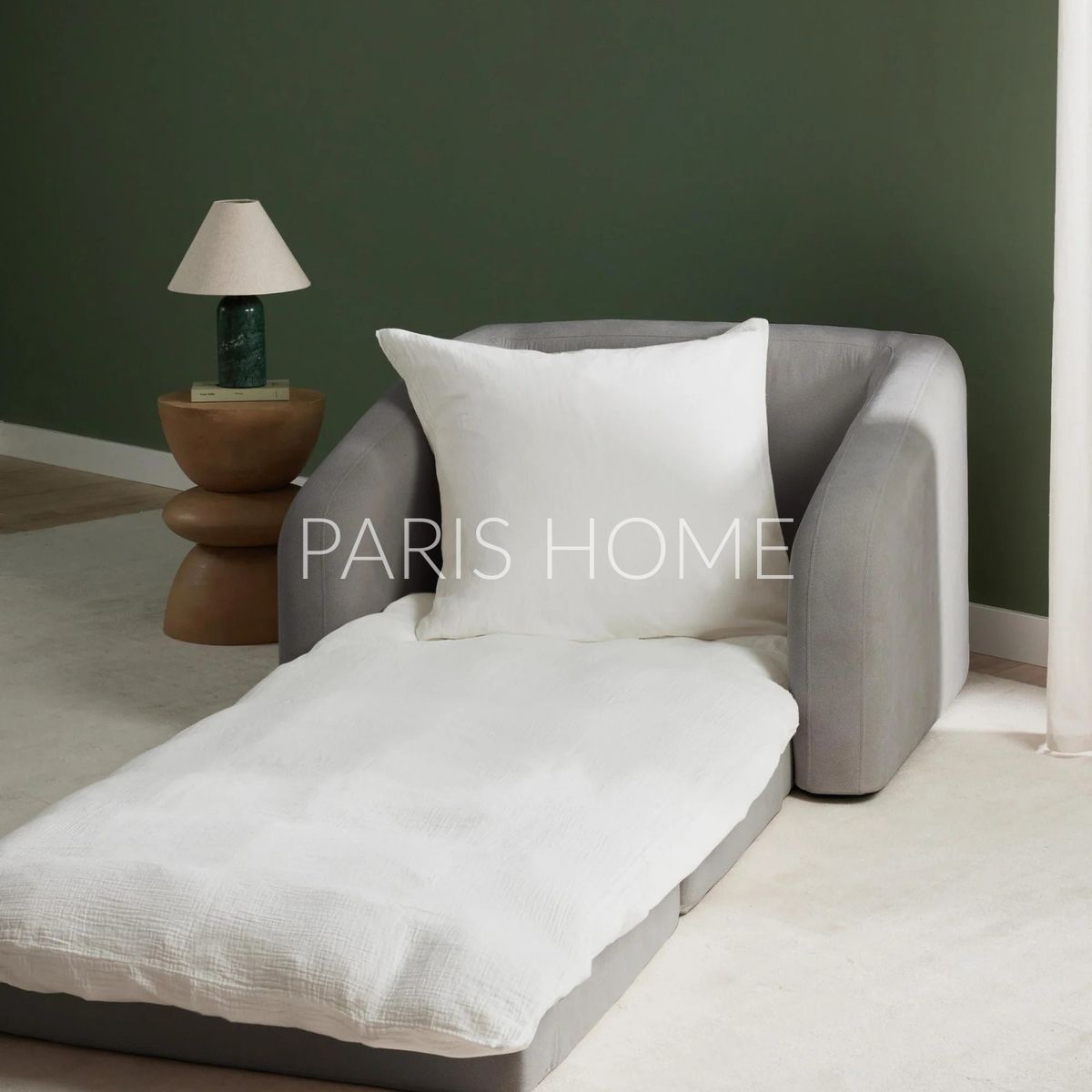 GENERICO - Sofá Cama 1 Cuerpo Foldz Tejido - Gris Oscuro