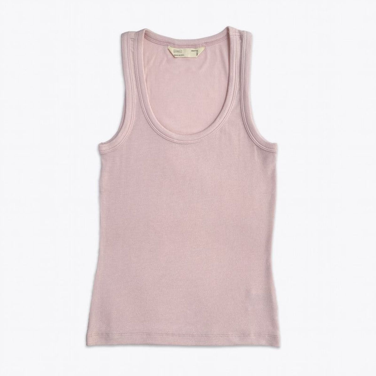 DROP THE LABEL - Tank Top Palo Rosa para Mujer Drop the Label Manga Cero Rib 2x1 Modal