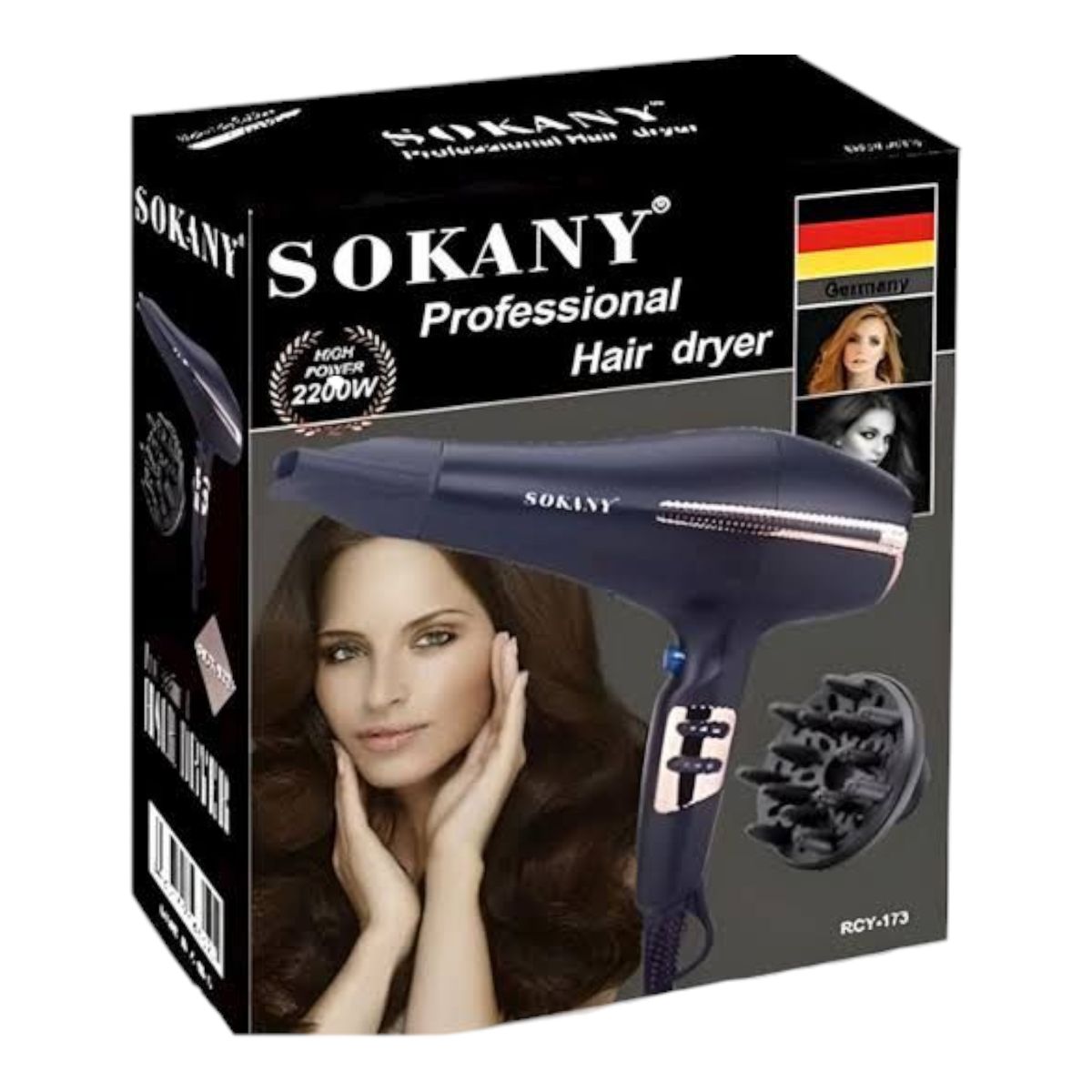 SOKANY - Secadora de Cabello SOKANY 2200W con Tecnología Iónica