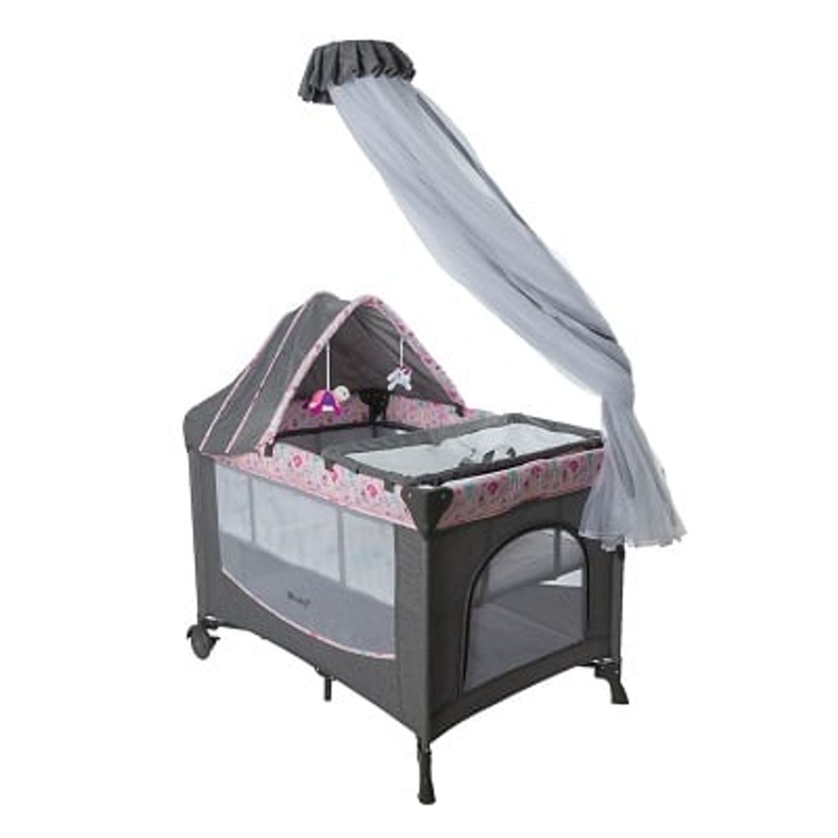 EBABY - CUNA CORRAL CON MECEDORA FUNCION COLECHO - DACORA- ROSADO