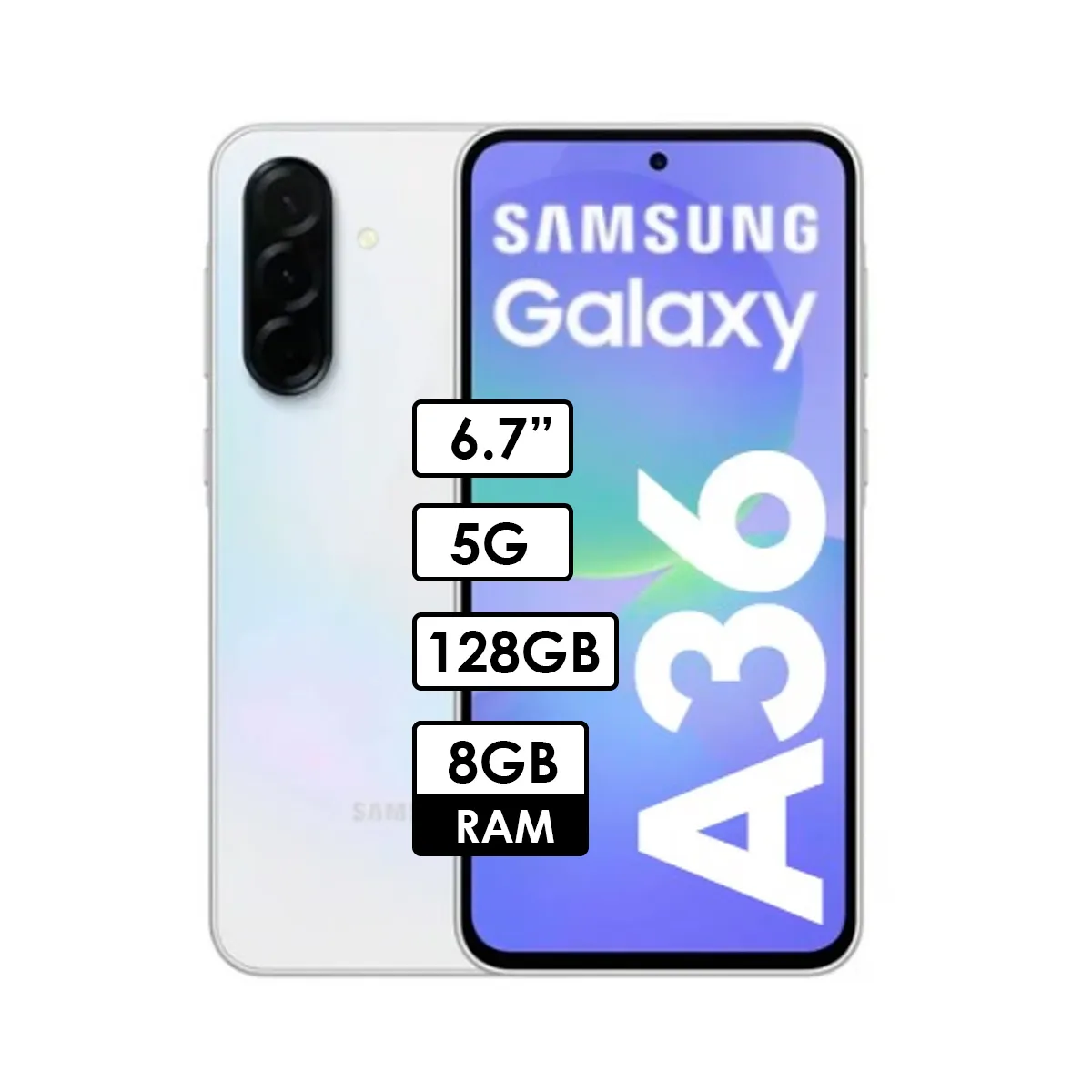 SAMSUNG - Celular Samsung Galaxy A36 5G 8GB RAM 128GB Blanco