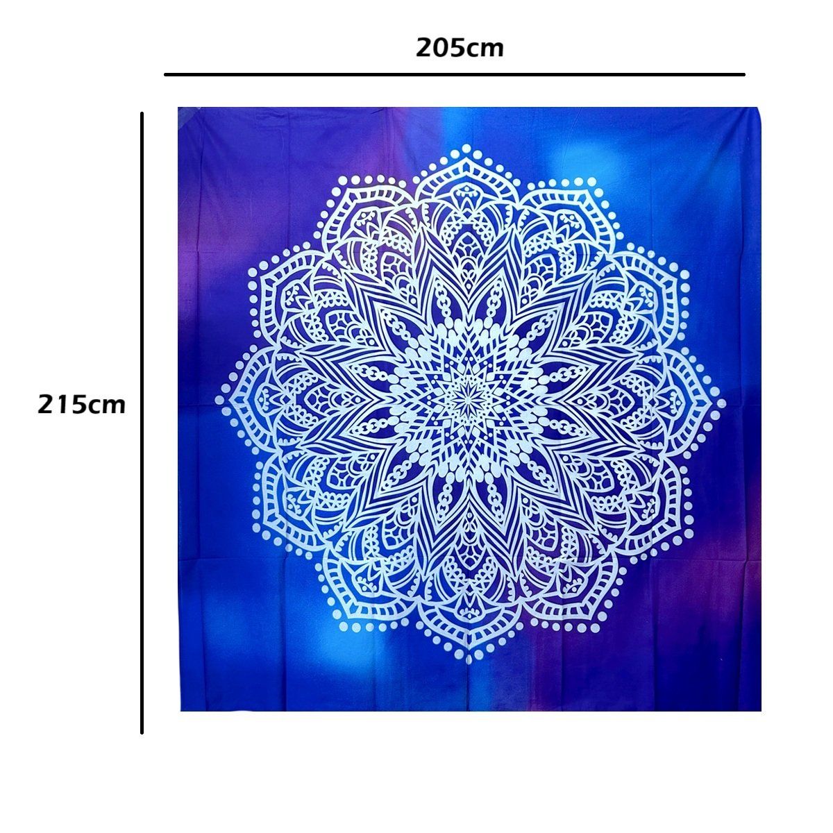 MAGE DISTRIBUTION - Mandala Manta Sábana para Pícnic o Playa Brasilia de Algodón