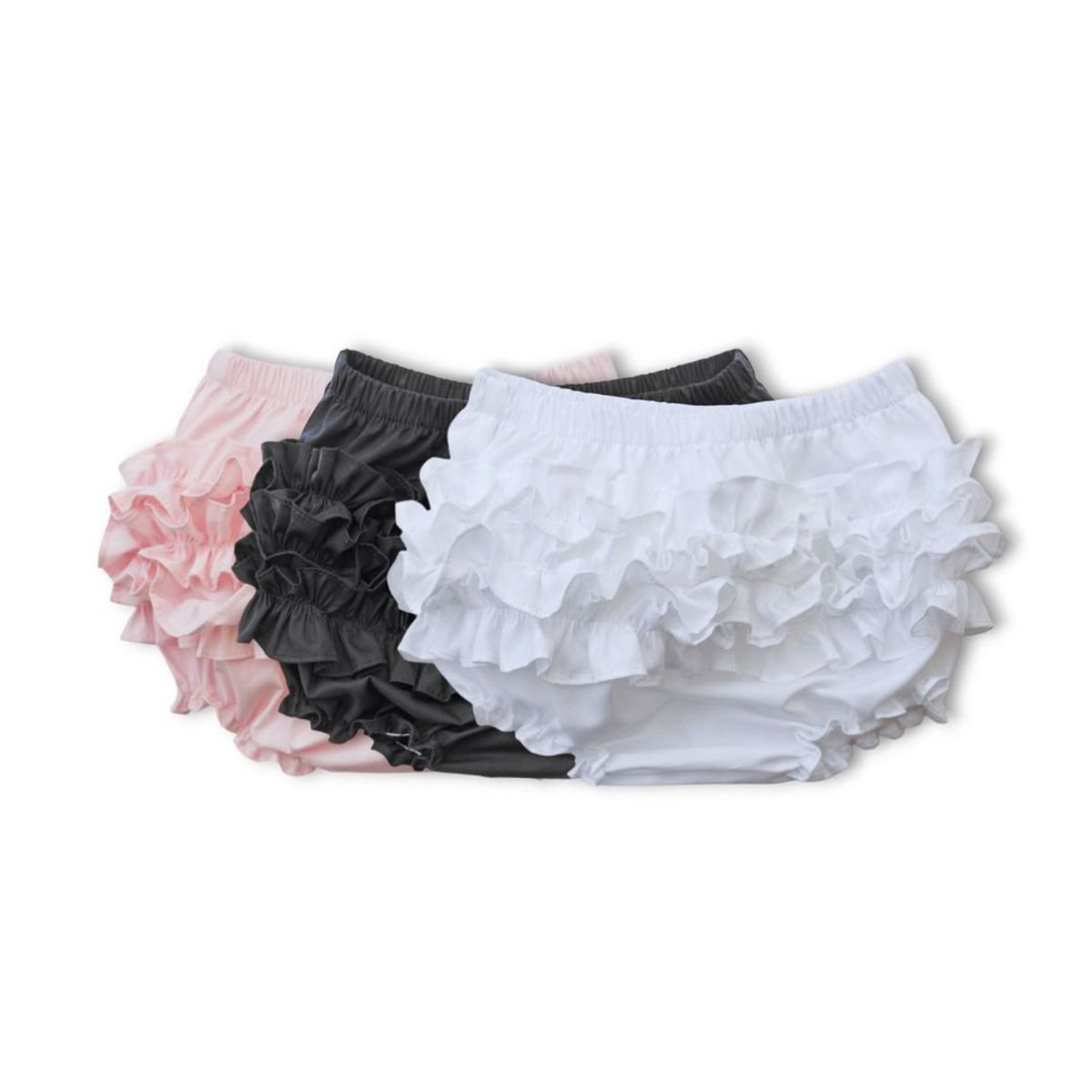 GENERICO - Pack 3 Calzón Bombacho de bebe algodon pima