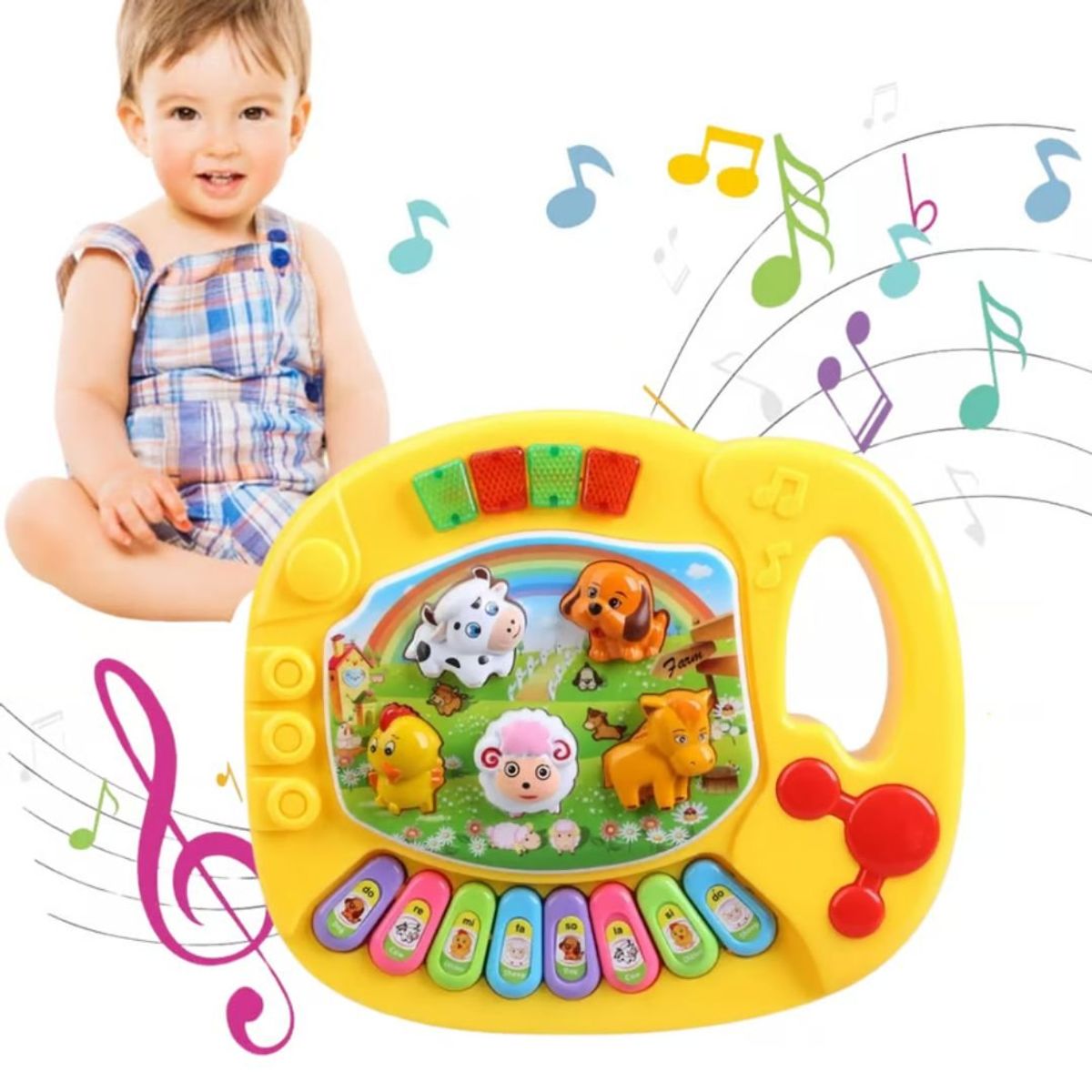 GENERICO - JUGUETE MUSICAL GRANJERO AMARILLO2 GENERICO