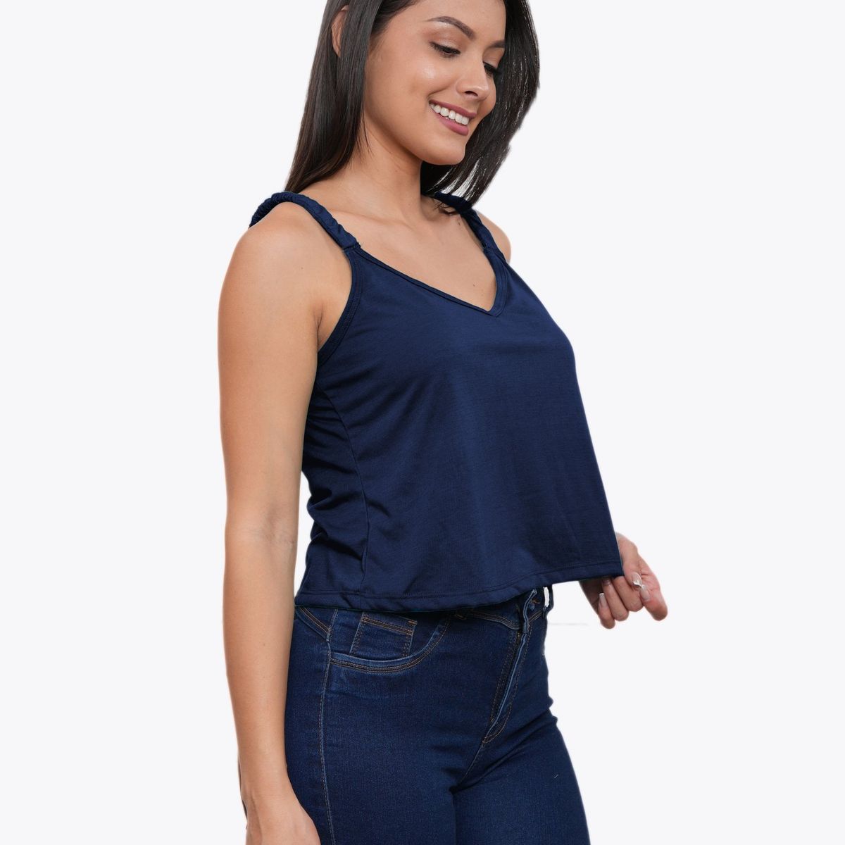 GENERICO - POLO EN TIRAS EN FORMA DE V AZAYU