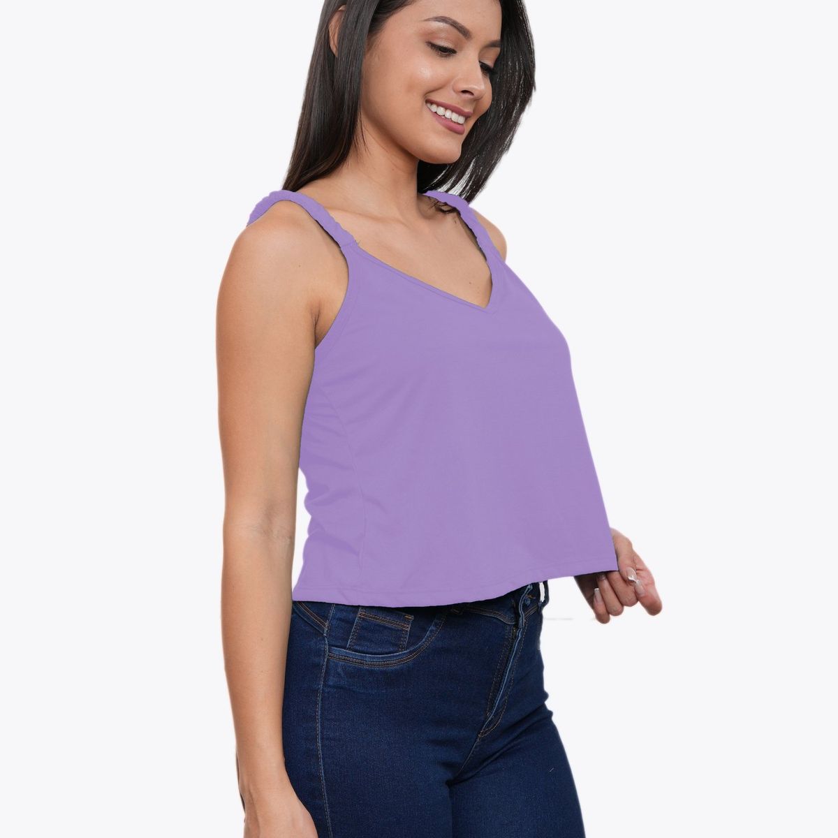 GENERICO - POLO EN TIRAS EN FORMA DE V AZAYU